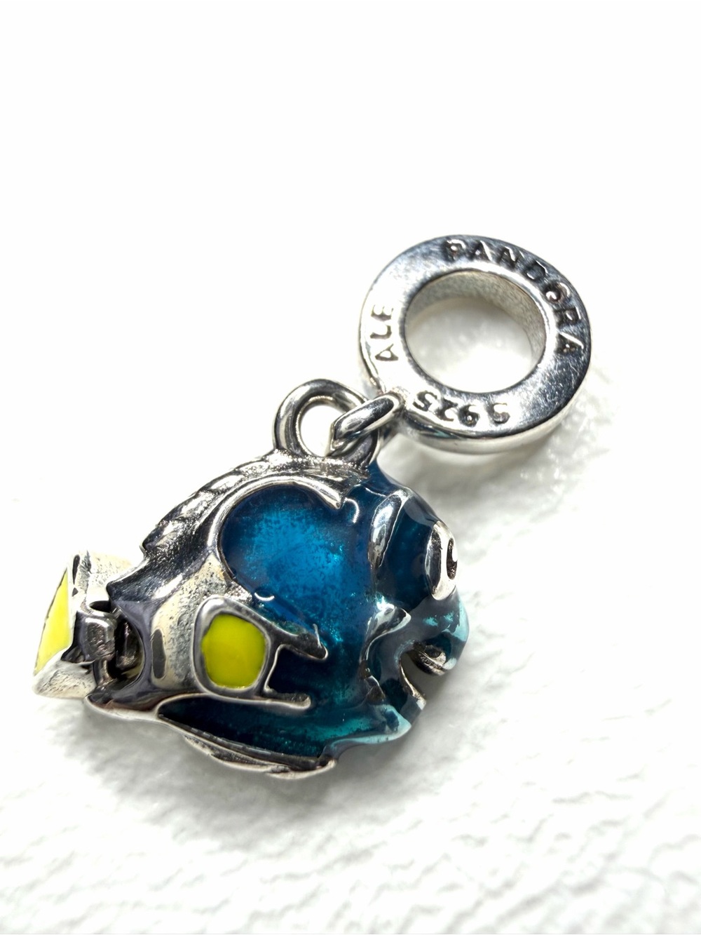 Pandora Disney Dory Dangle Charm | Sterling Silver Blue Enamel